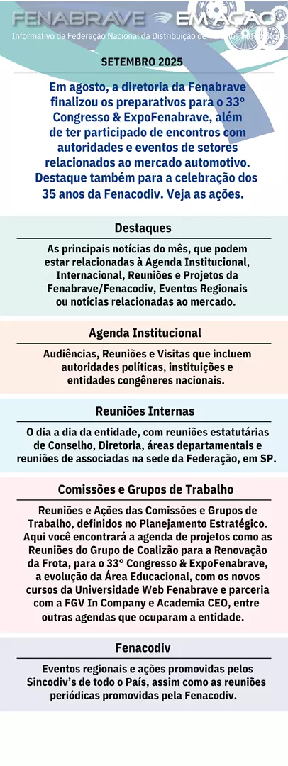 Fenabrave em Ação Setembro/2025